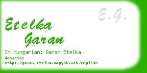 etelka garan business card